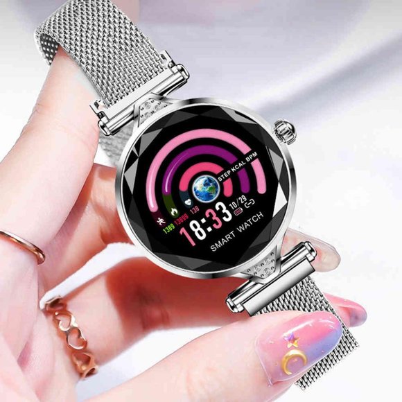 Women Smart Watch H1 Bracelet Waterproof Silver